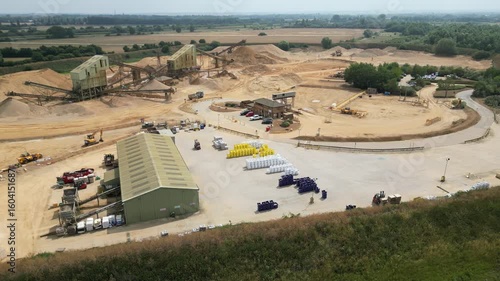 Aggregate Quarry: Logistics & Production (Quarry Conveyor Belt System)