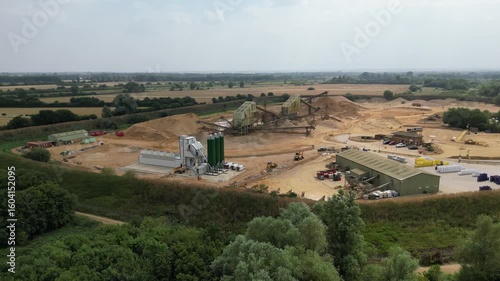 Aggregate Quarry: Production Site Pan (Quarry Conveyor Belt System)