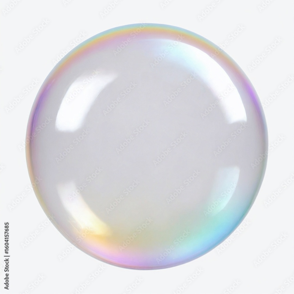 Obraz premium Set of soap bubbles isolated on a transparent background close-up. Flying soap bubbles in PNG format. Attributes of fun. 