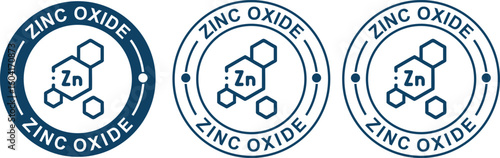 Zinc Oxide Sticker – Natural Sunscreen Ingredient Icon for Beauty Products