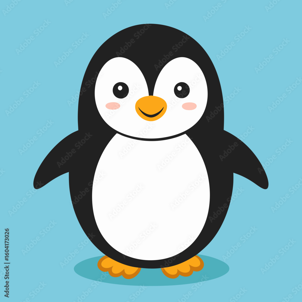 Obraz premium Cute penguin isolated