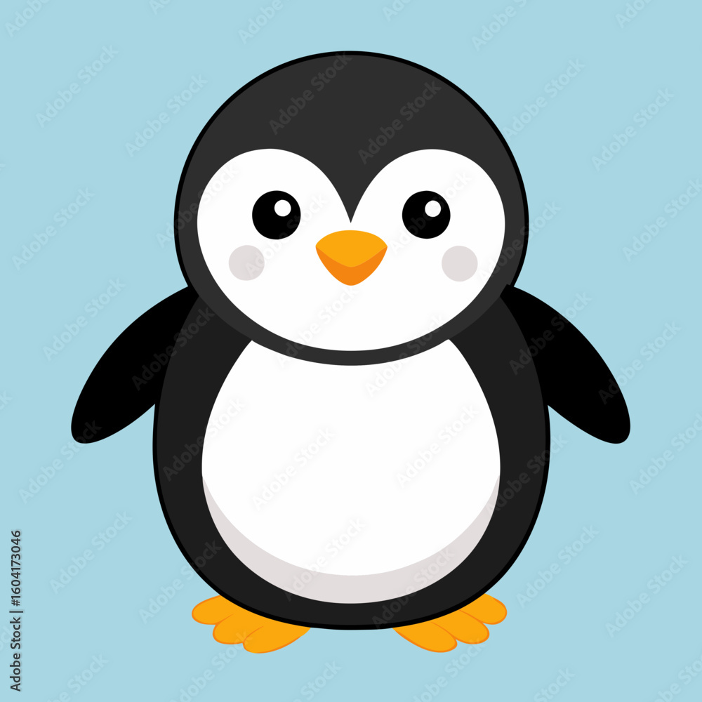 Obraz premium Cute penguin isolated 