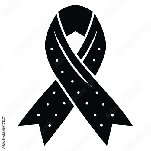 christmas ribbon vector icon