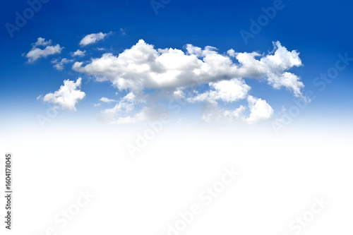 blue sky with white clouds in png, blue sky with clouds on transparent background