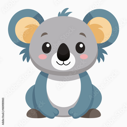 Cute koala isolate 