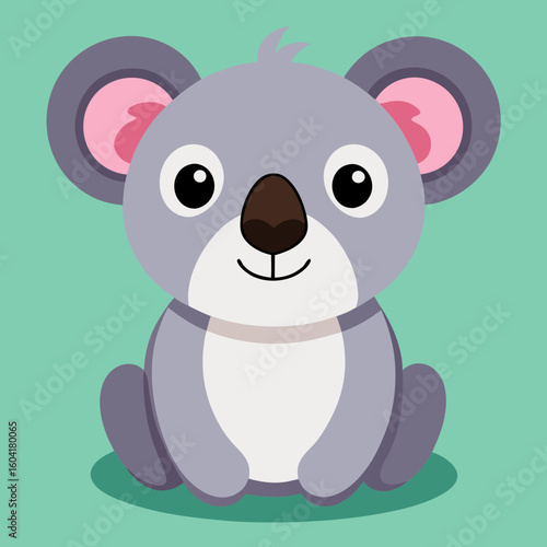 Cute koala isolate 