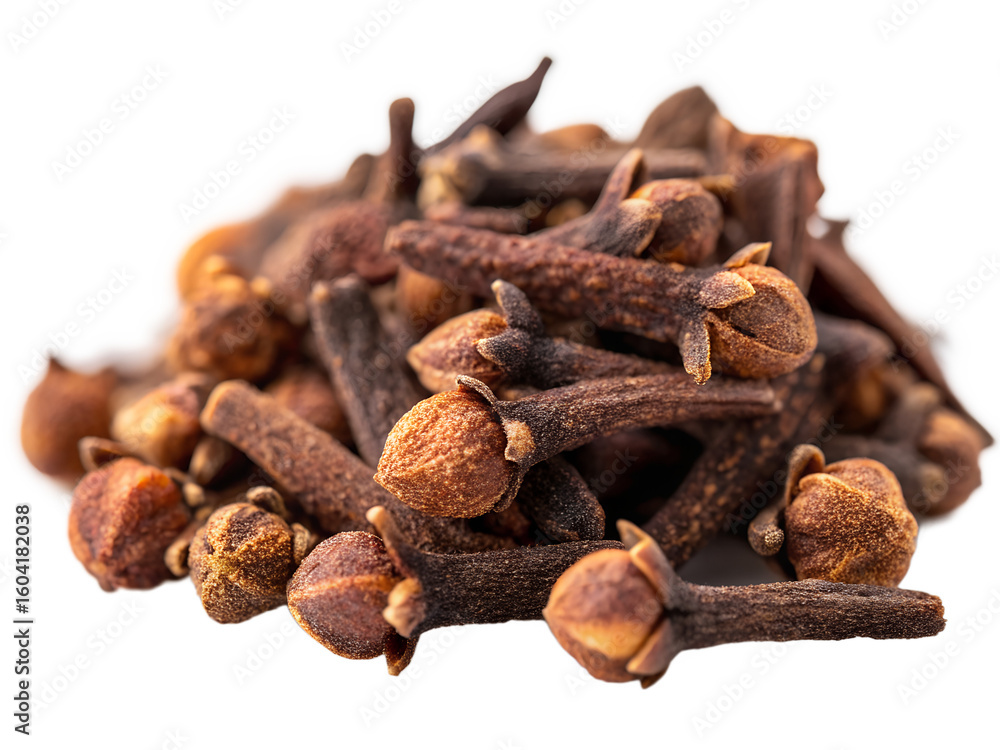 Fototapeta premium Clove Spice Isolated: Aromatic Dried Buds for Culinary & Medicinal Use