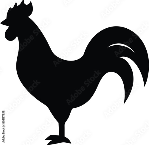 rooster silhouette vector