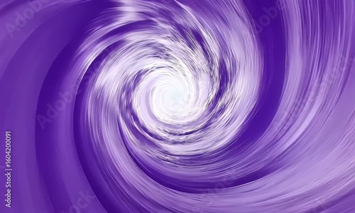 Abstract Purple Vortex Swirling Bright White Center Digital Art