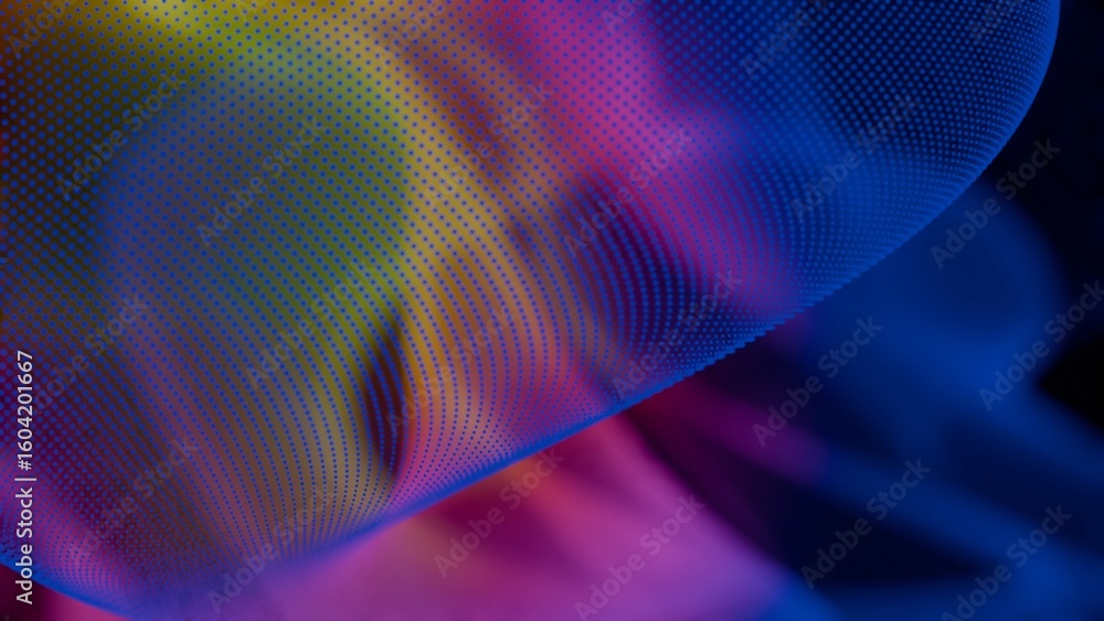 Fotografie a heart shaped object with a colorful background
