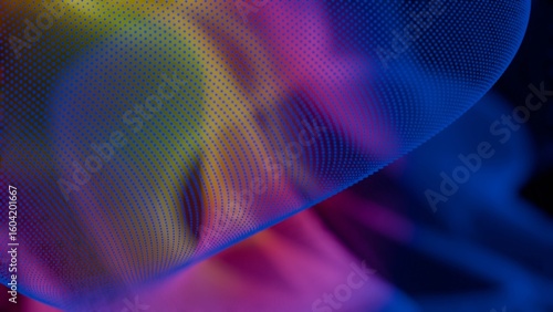 Foto a heart shaped object with a colorful background