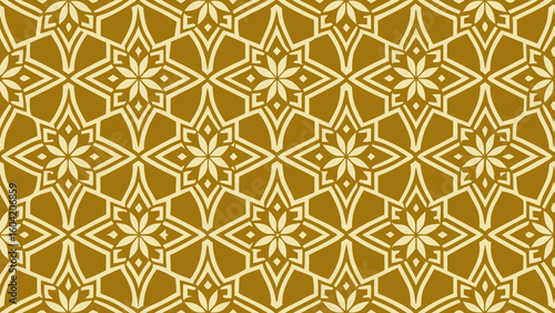 Seamless vector pattern in Arabian style. Geometric ornament golden colors isolated for wallpapers and backgrounds, fabric.gold, aesthetic, artistic, contemporary, cover, curtain, curve, damask, 