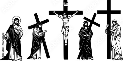 Jesus figure with a cross
