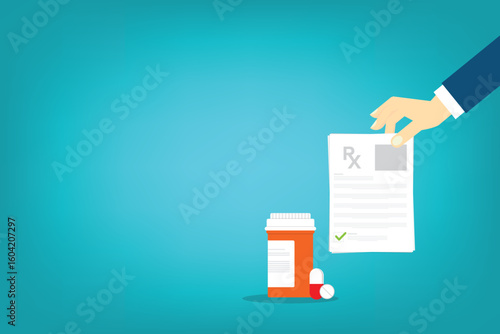 Prescription medicine bottle	