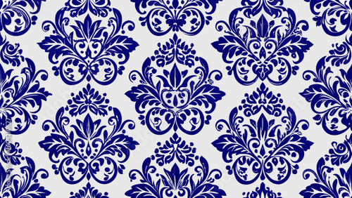 Seamless Patterns dark blue ornamental designs damask style backgrounds for wallpaper the bedroom, patterned fills, webs pages, surface textures,clothes, damask, elegant, graphic, luxury, material,