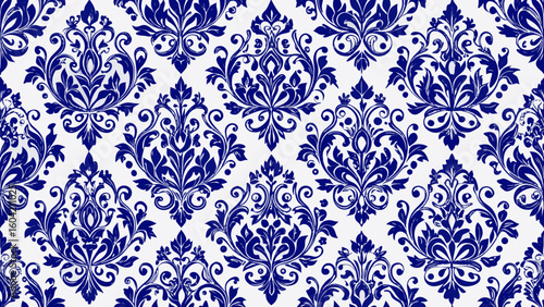 Seamless Patterns dark blue ornamental designs damask style backgrounds for wallpaper the bedroom, patterned fills, webs pages, surface textures,clothes, damask, elegant, graphic, luxury, material,