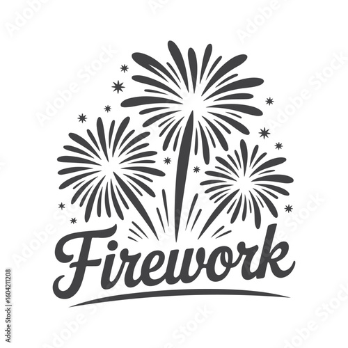 Festive Firework Burst Celebration Graphic explosion