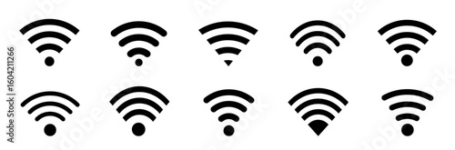  Wifi icon . wi-fi icon sign for remote internet access. Vector illustration