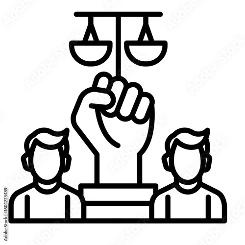 Social Justice Vector Icon