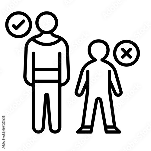 Social Inequality Vector Icon