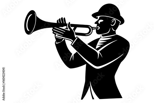 Surreal Trumpet-Mouthed Musician Art – Unique Fantasy Portrait