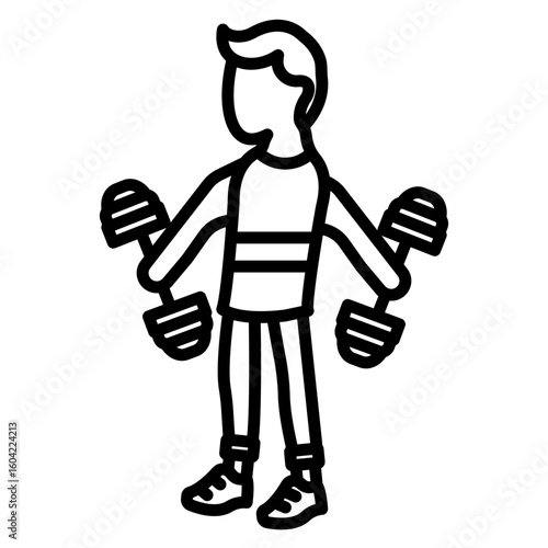 Wallpaper Mural Workout Vector Icon Torontodigital.ca