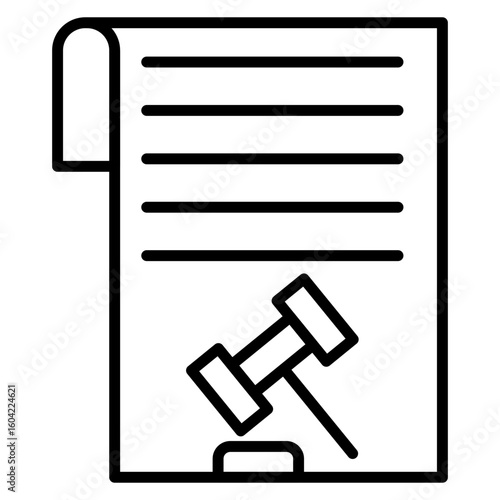 Lawsuit Vector Icon