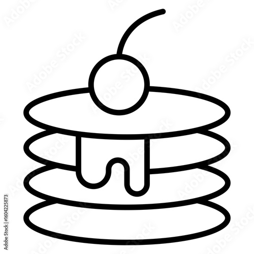 Pancakes Vector Icon