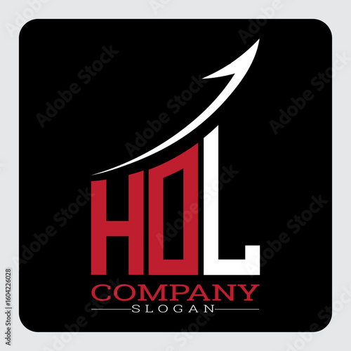HDL logo design, HDL Company Logo Design Growth vector, HDL Upward Arrow Business Success Logo vector, HDL Corporate Branding Logo, HDL simple and modern logo, HDL business finance logo design, etc.