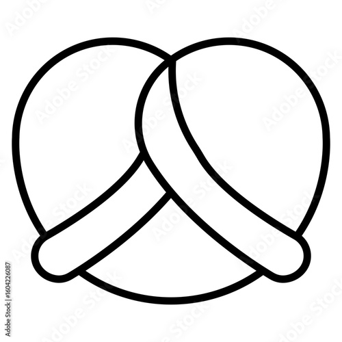 Pretzel Vector Icon