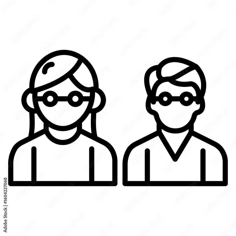 Fototapeta premium Old People Vector Icon