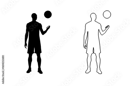 black silhouettes of men playing basketball, throwing the ball ball, basketball, black, man, play, play with, silhouette, stand, throw 