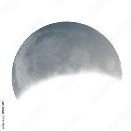 moon isolated on white, png, crecent moon overlay