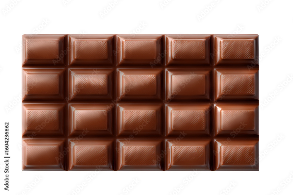 Fototapeta premium chocolate bar on white background