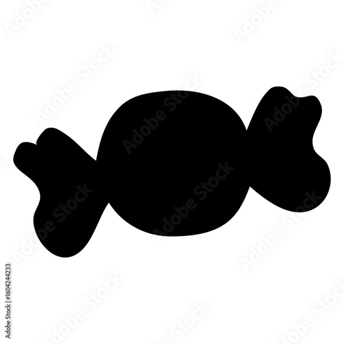 Icono silueta de caramelo