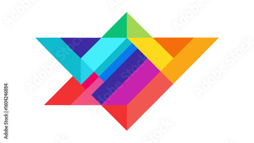 Free Download Colorful Transparent Triangles - GFXLoad
