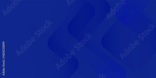 Abstract blue background with glowing geometric lines. Modern blue gradient square shape design. Futuristic technology concept. Suit for brochure, corporate, website, poster, banner, cover modern