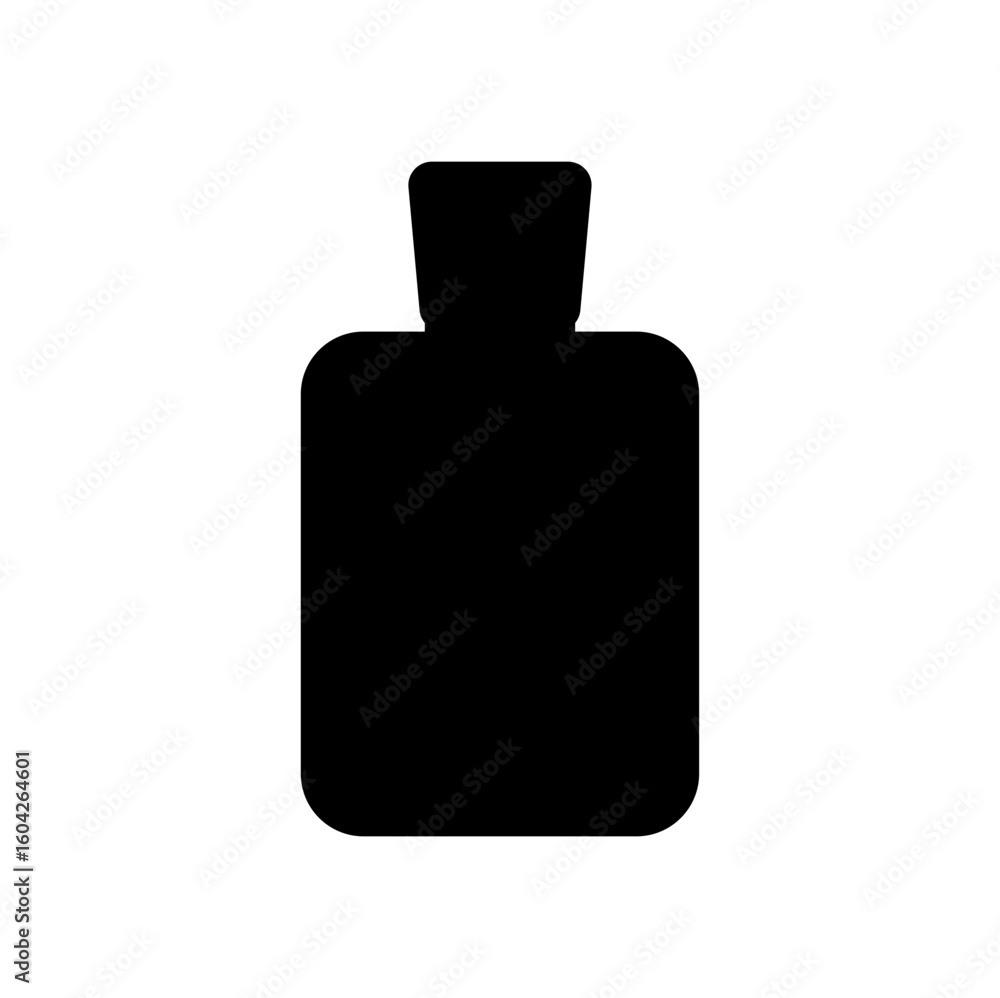 Obraz premium Perfume Bottle Silhouette Vector Icon
