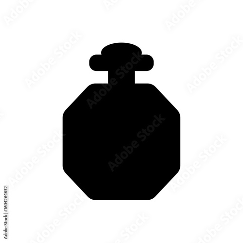 Perfume Bottle Silhouette Vector Icon