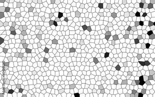 Abstract mosaic with diverse shades of gray, a black and white mosaic pattern with squares, Black and white seamless geometric square pattern texture vector illustration wallpaper