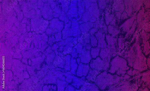a purple and blue background with a grunge, Cracked Texture Gradient Purple and Blue Abstract, Aged grunge wall texture with cracked paint for a vintage design
