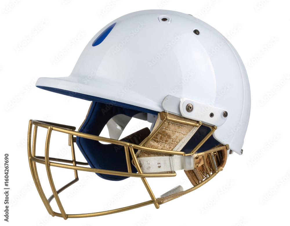 Fototapeta premium Protective cricket helmet png durable cricket helmet png safety cricket helmet png transparent background.