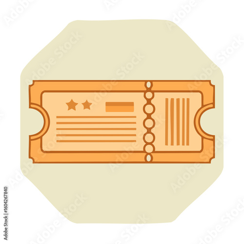 Ticket Illustration Admission Pass Concept Entertainment Event Invitation