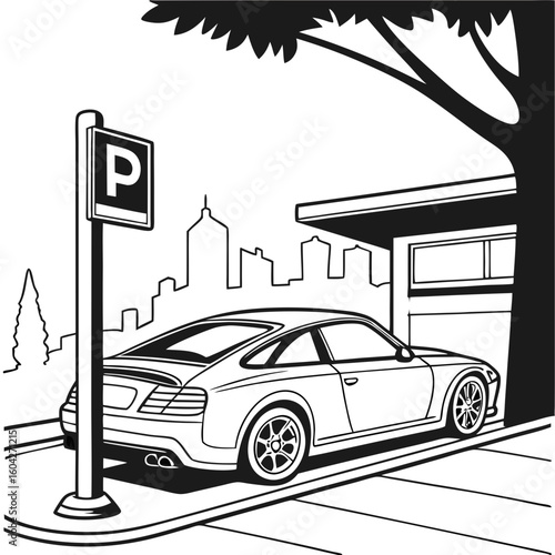 vector illustration of a car