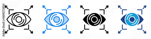 View icon set multiple style collection