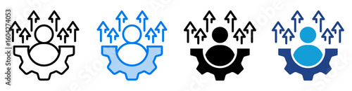 Evolve icon set multiple style collection