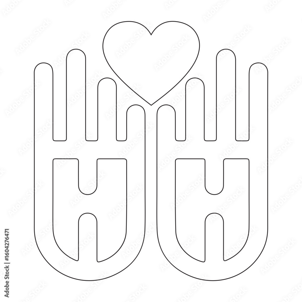 Obraz premium hands and heart