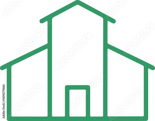 school building icon 