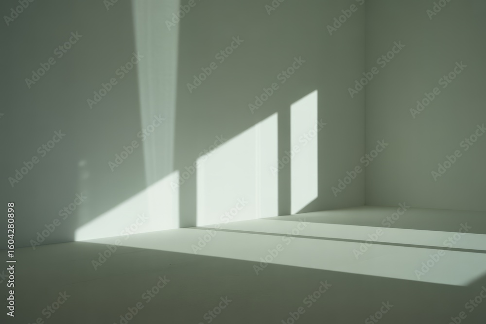 Light and shadow patterns on clean walls interior minimalist Light and shadow patterns on clean walls interior minimalist