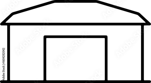 school building icon vector 